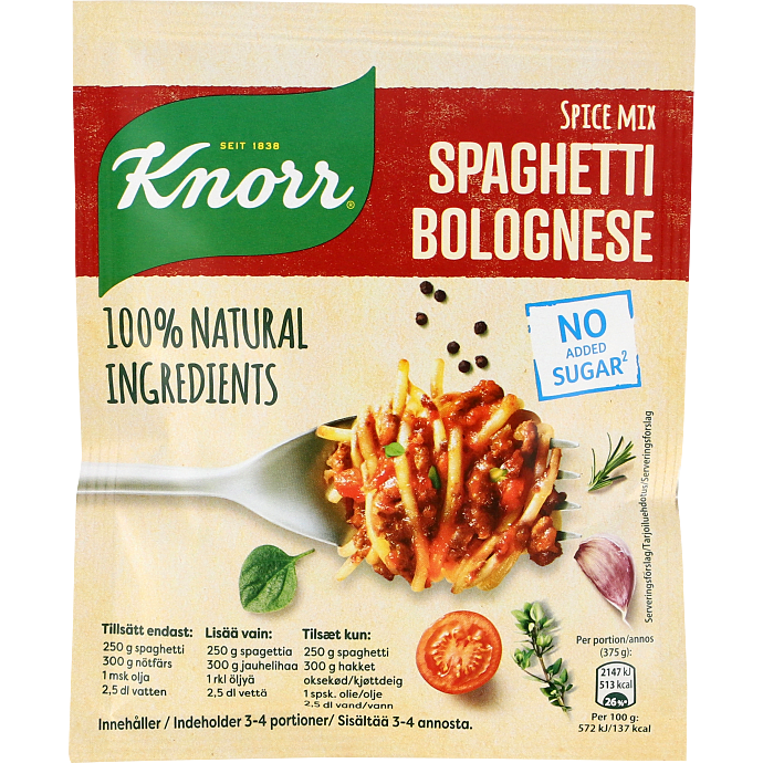 Spaghetti bolognese krydderiblanding