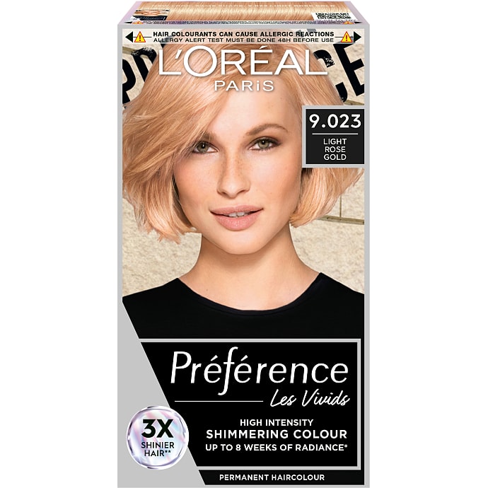 Permanent hårfarve 9.023 Light Rose Gold