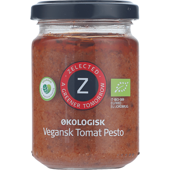 Pesto m. soltørrede tomater vegansk øko