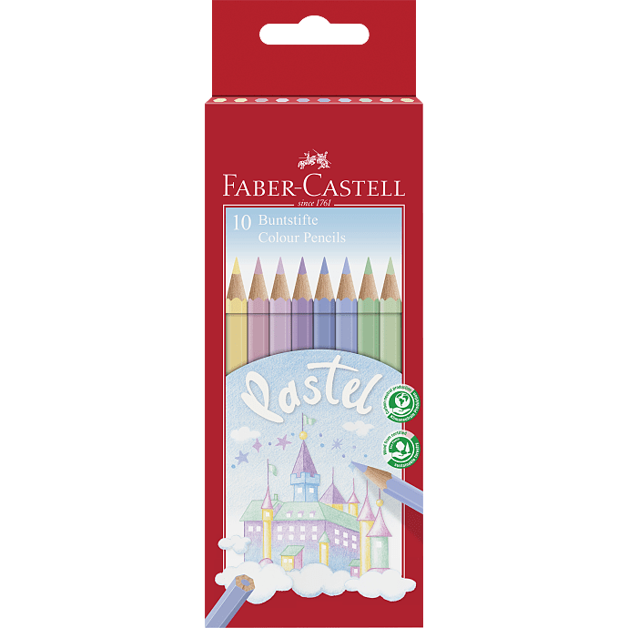 Faber-Castell farveblyanter 12 stk. - pastel