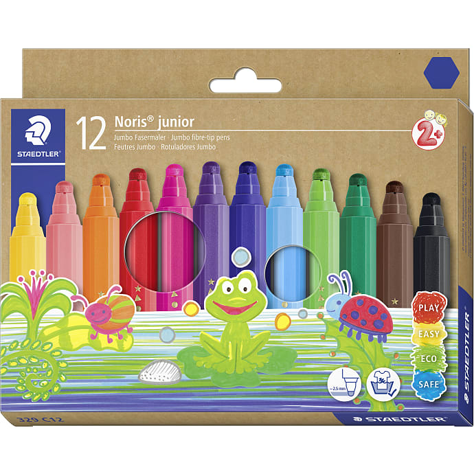 Staedtler junior tuscher 12-pak