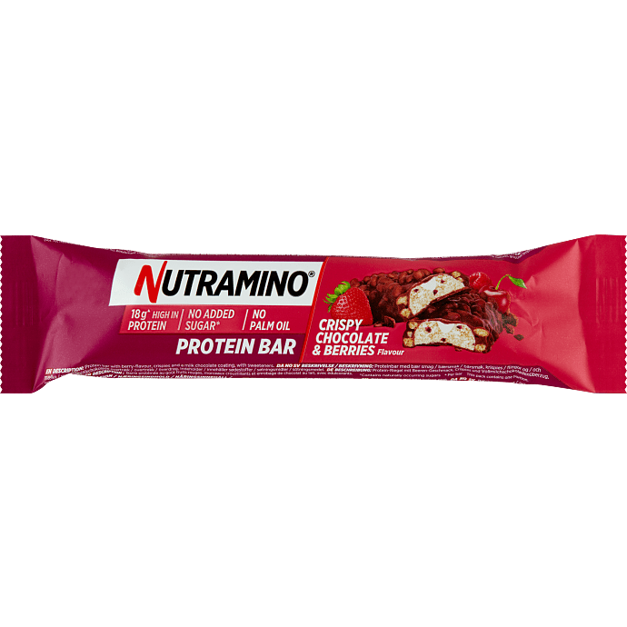 Proteinbar m. chokolade- og bærsmag