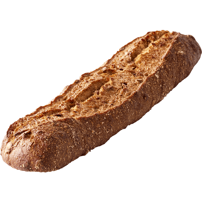 Mørkt surdejsbaguette m. spelt