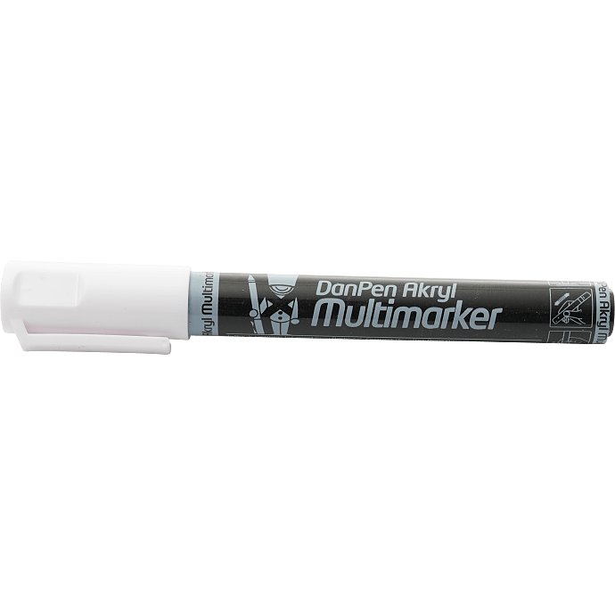 Danpen akryl multimarker - hvid