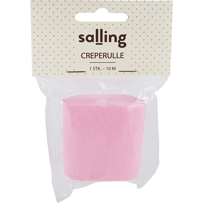 Salling creperulle L:10 meter - Lyserød
