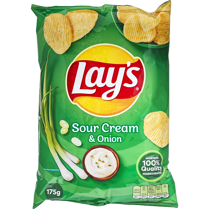 Chips m. sour cream & onion