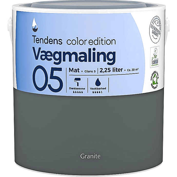 Tendens vægmaling mat 5 2,25 liter
