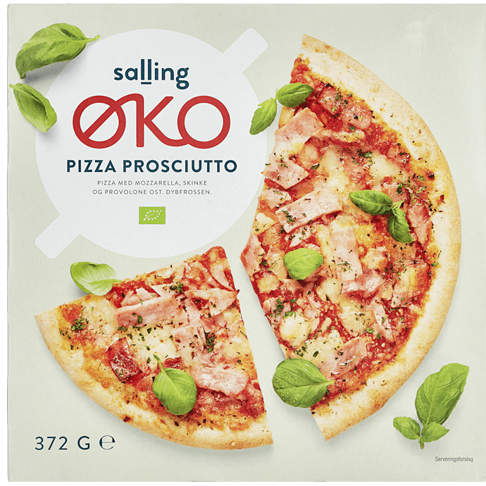 Pizza m. prosciutto øko