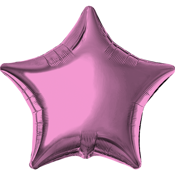 Salling folieballon stjerne Ø: 45 cm - pink