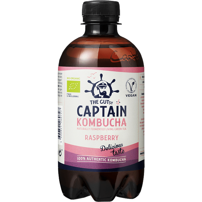 Kombucha m. hindbærsmag øko