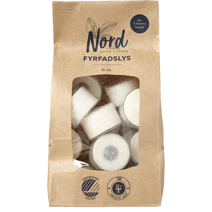 Nord fyrfad bio 18 stk 7 timers