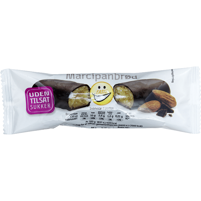 Marcipanbrød u. tilsat sukker