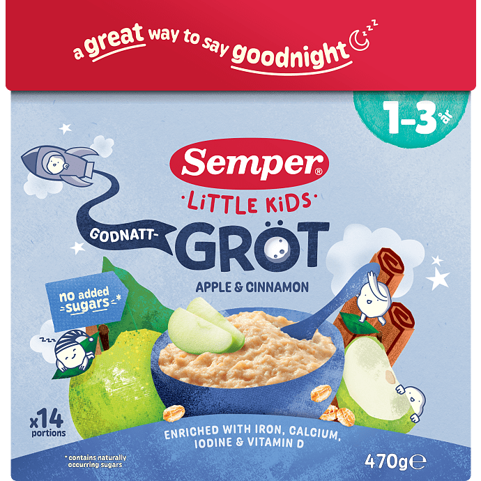 Grød m. æble og kanel til 1-3 årige