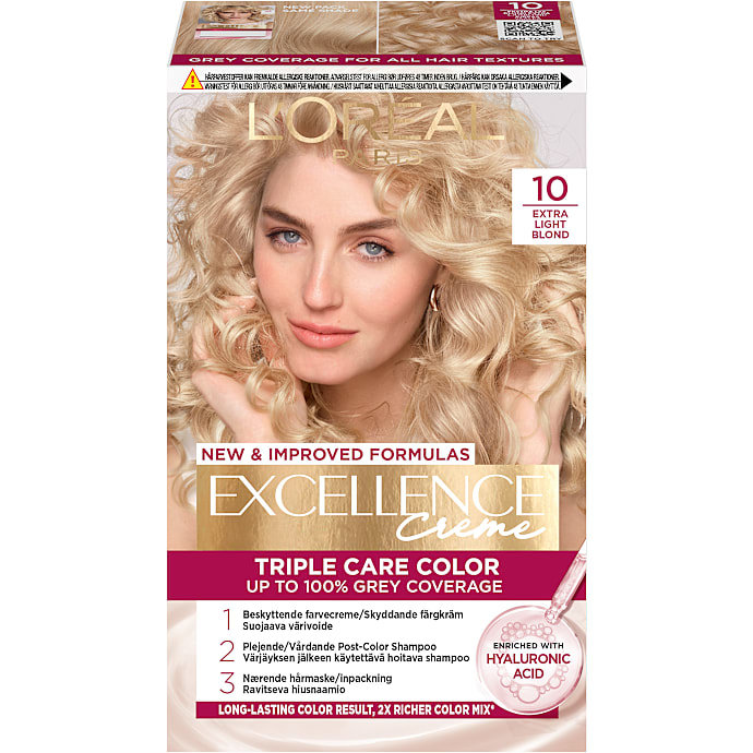 Triple Care Color permanent hårfarve 10 Extra Light Blond
