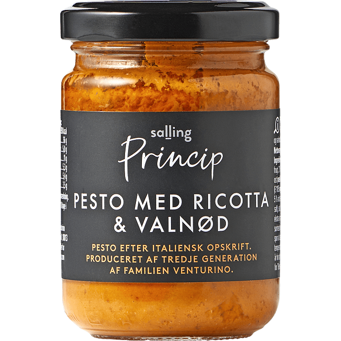 Peberfrugtpesto m. valnødder og ricottaost