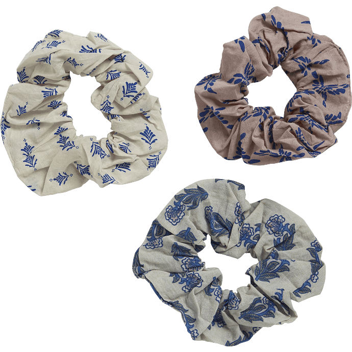 VRS 3-pak scrunchies - multifarvet