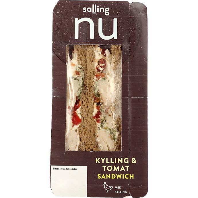 Sandwich m. kylling og tomat