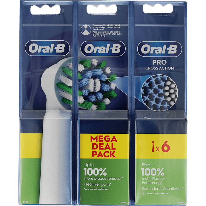 Oral-B CrossAction tandbørstehoveder 6-pak