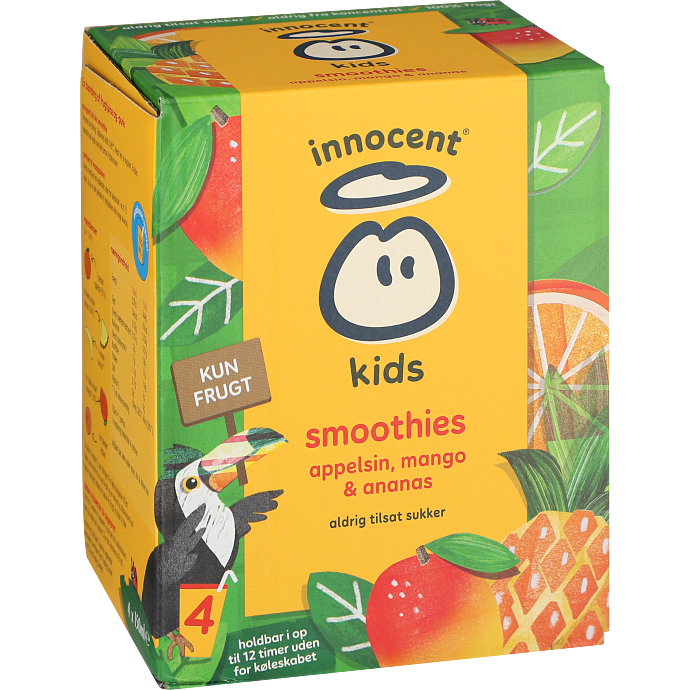 Smoothie m. appelsin , mango og ananas