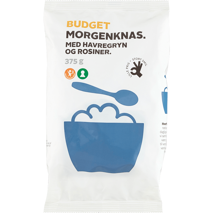 Morgenknas m. havregryn og rosiner