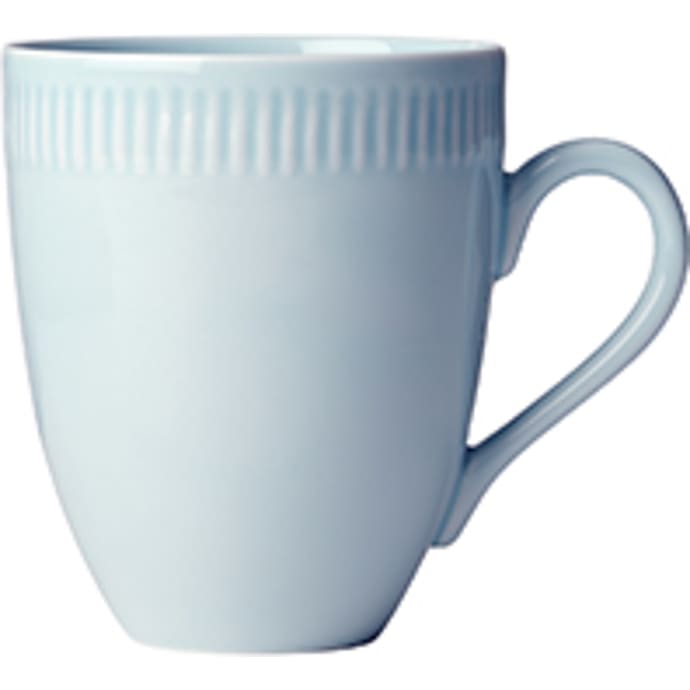 Relief krus porcelæn 30 cl - lyseblå