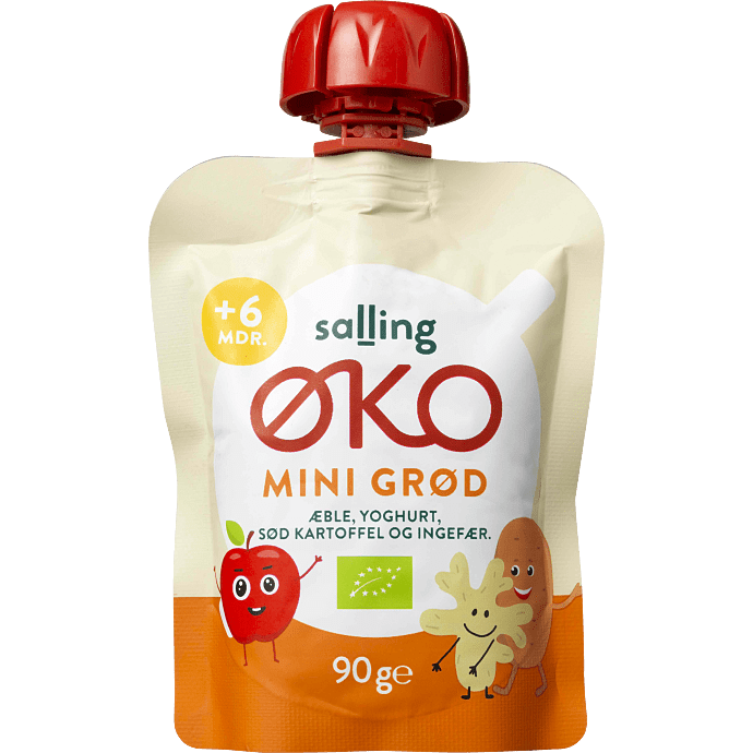 Grød m. havre, æble, yoghurt og sød kartoffel øko