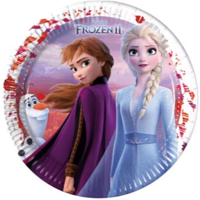Frozen paptallerkener Ø:23 cm 8-pak
