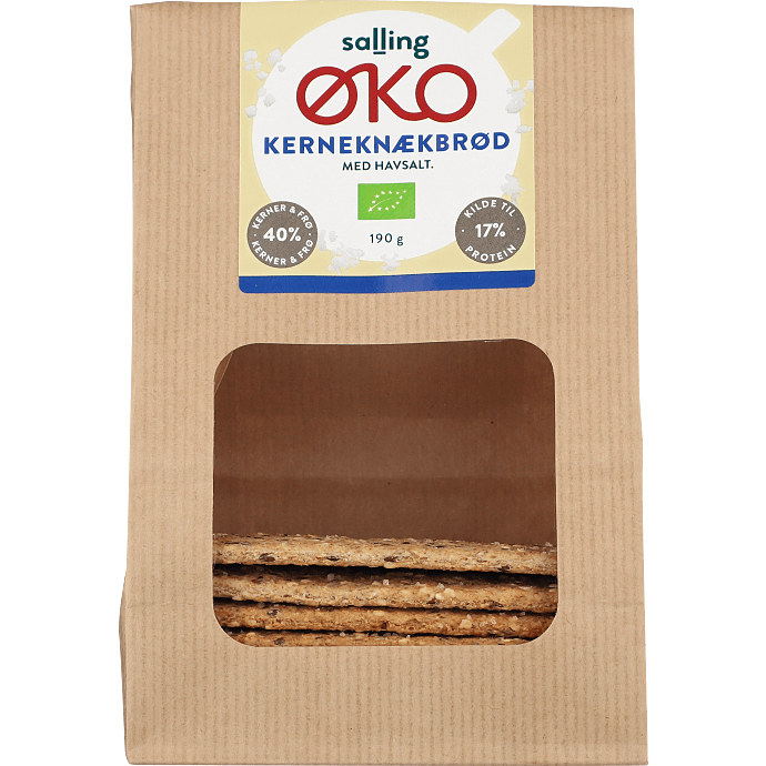 Kerneknækbrød m. havsalt øko