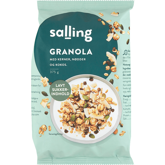 Granola m. kerner, nødder og kokos