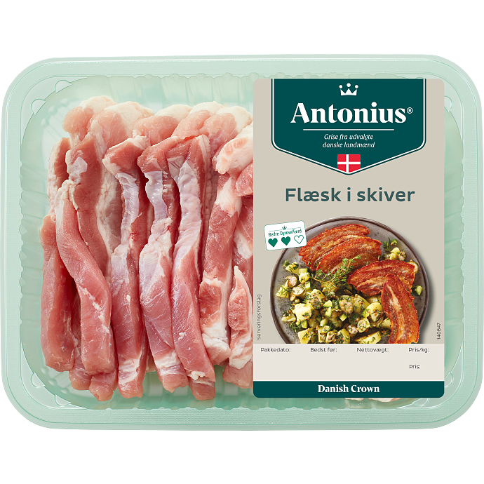 Flæsk i skiver