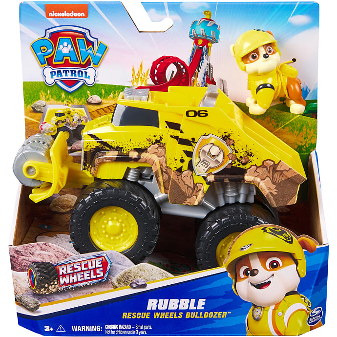 Paw Patrol Rescue Wheels Bulldozer - assorteret