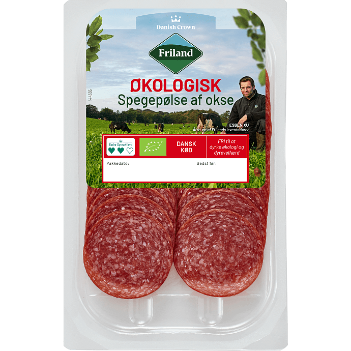 Oksespegepølse i skiver øko
