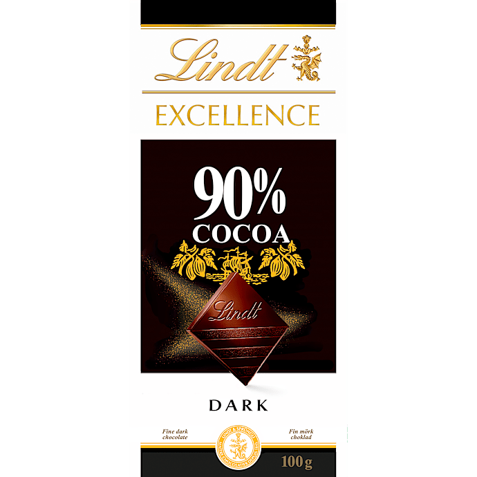 Mørk chokolade 90% kakao