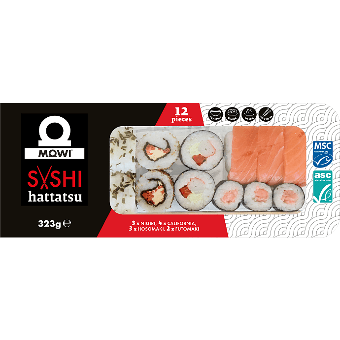 Sushi boks 12 stk.