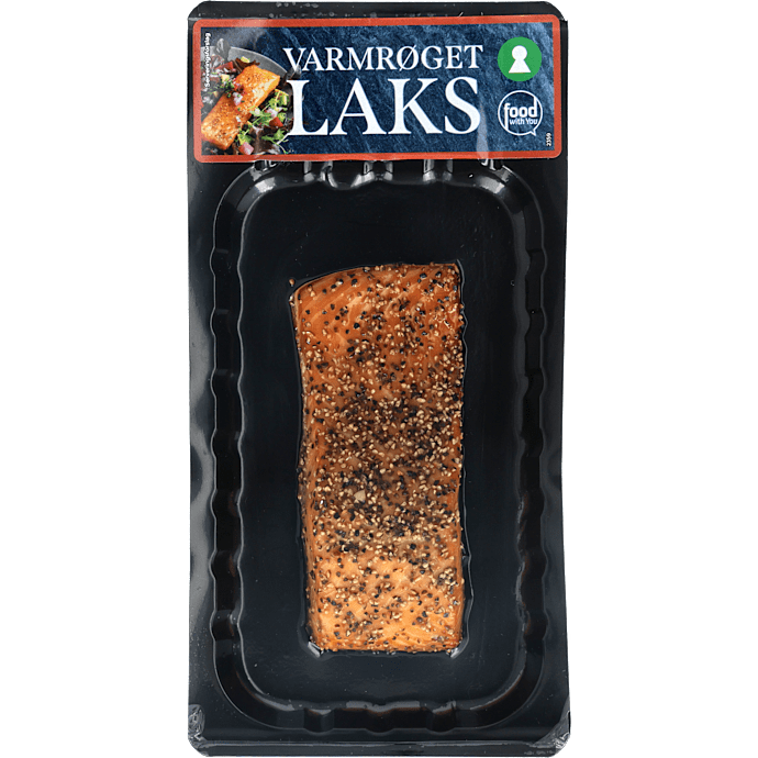 Varmrøget laks m. peber