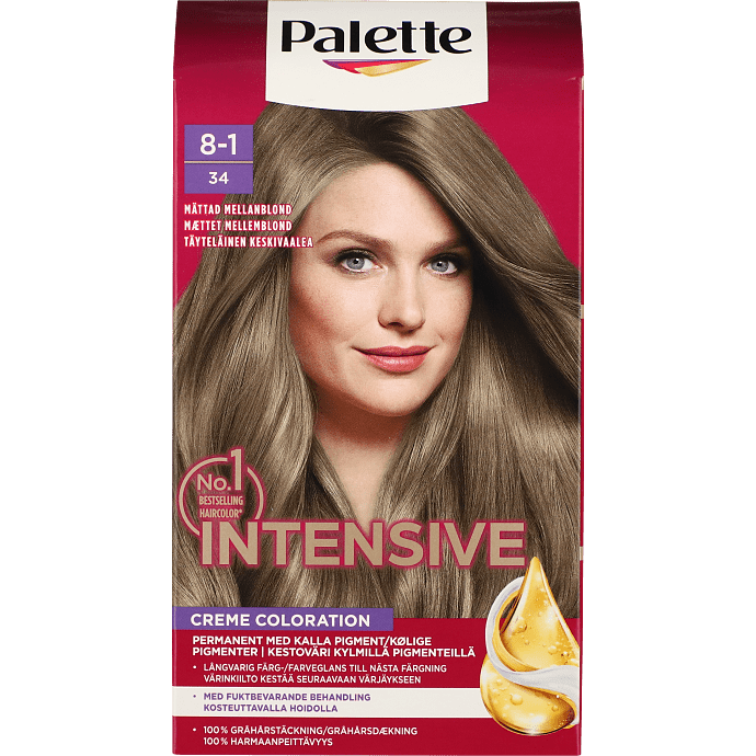 Permanent hårfarve 8-1 Pearly Light Blonde m. naturlige olier