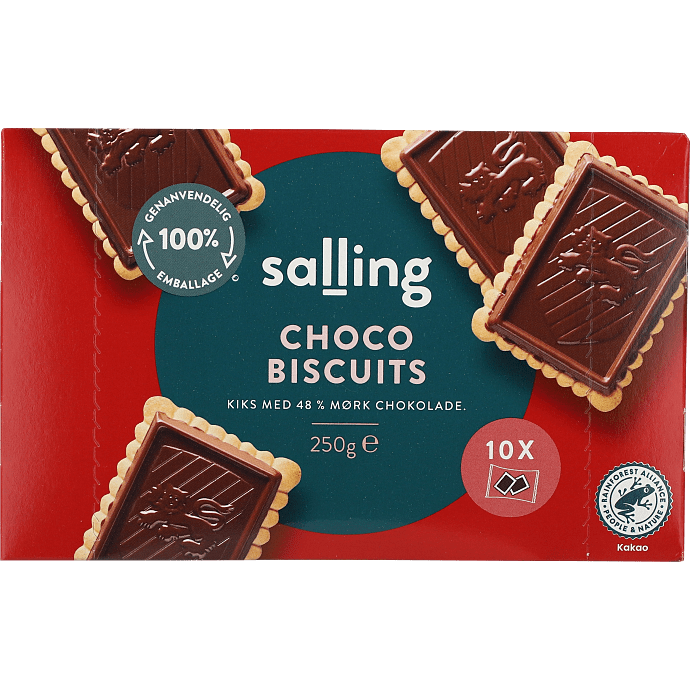 Kiks m. mørk chokolade