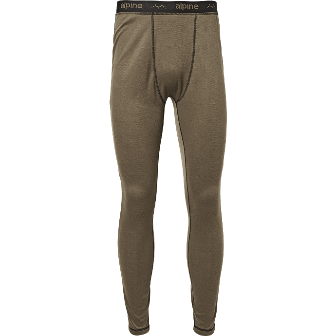 Alpine unisex skiunderbukser str. S - brun