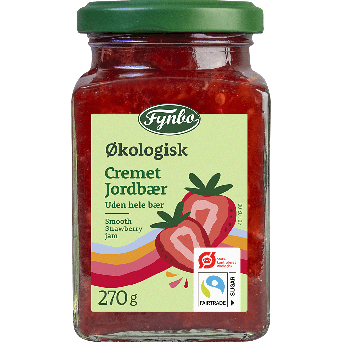 Cremet jordbærmarmelade øko
