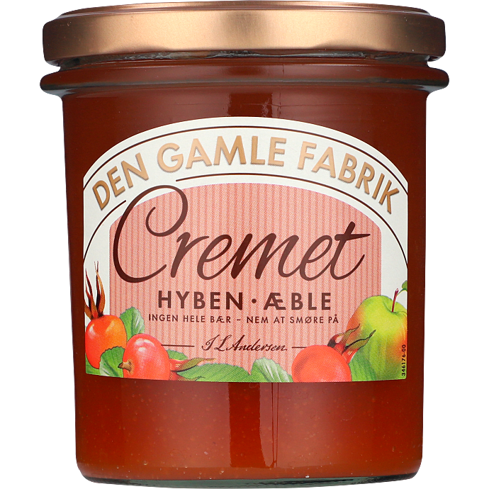 Cremet hyben- og æblemarmelade