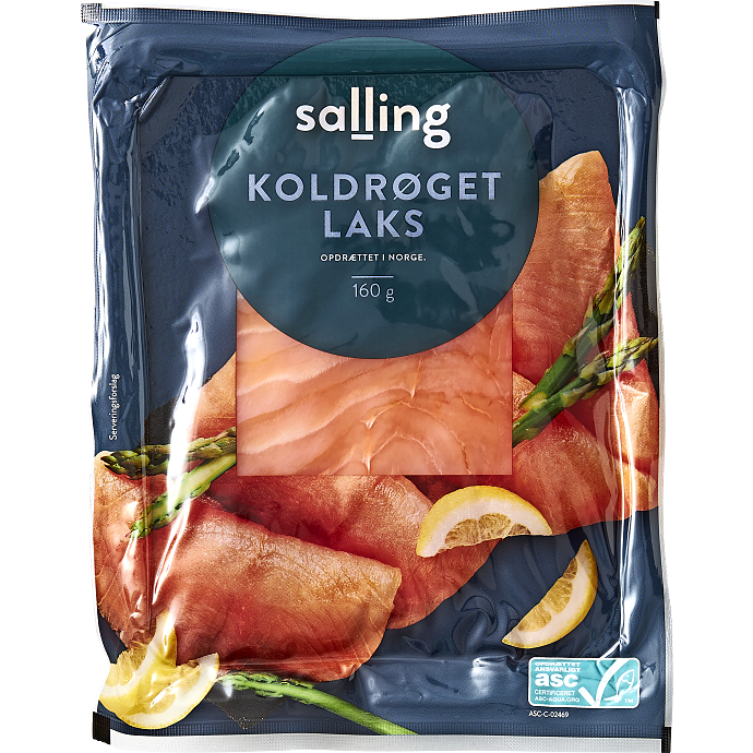 Koldrøget laks i skiver