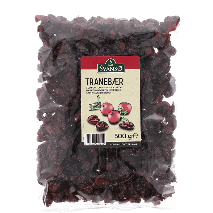 Tørrede tranebær