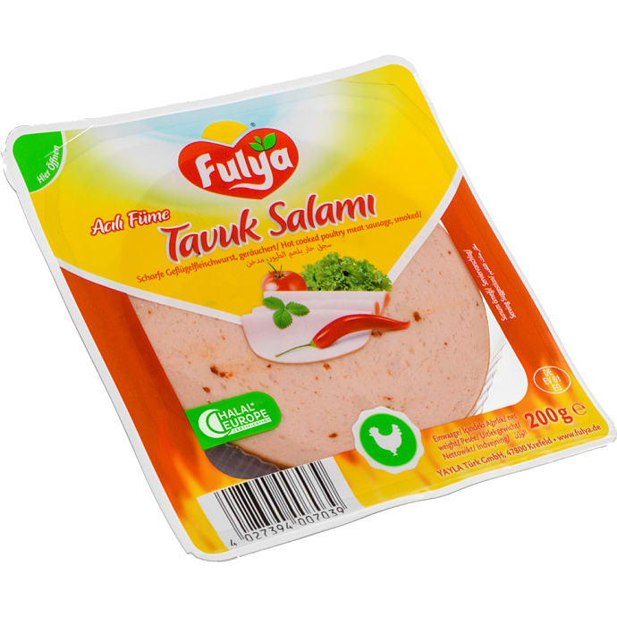 Kyllingesalami i skiver m. chili