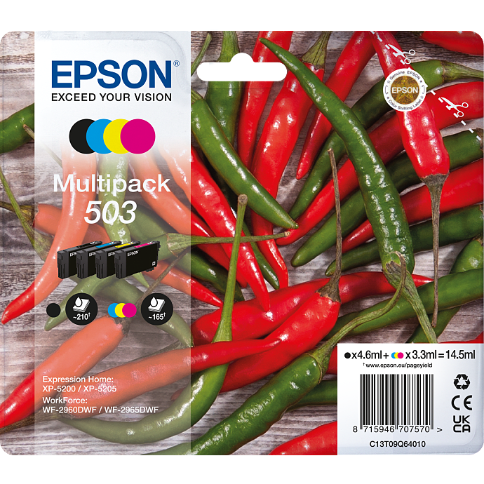 Epson T503 blæk multipack 4-farver