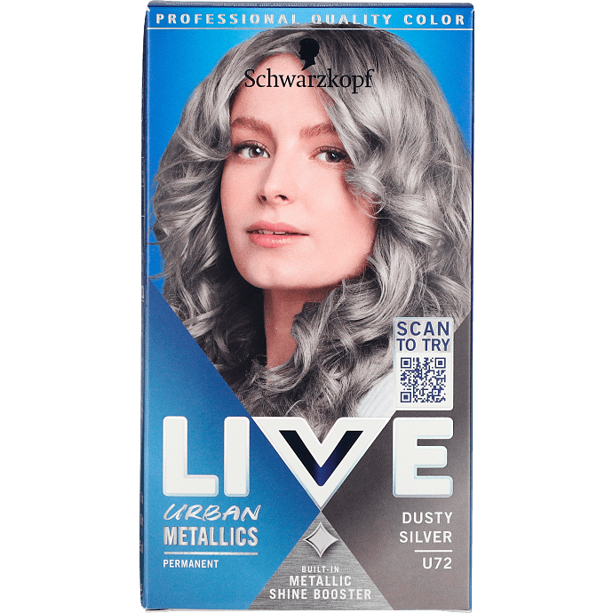 Permanent hårfarve U72 Dusty Silver m. kokosolie
