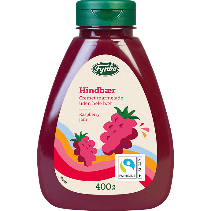 Cremet hindbærmarmelade squeezer