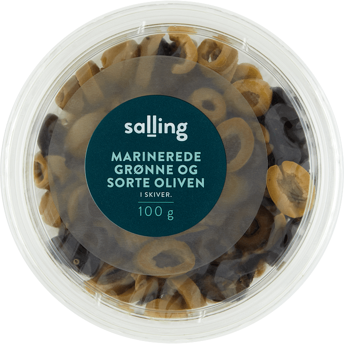Grønne og sorte oliven