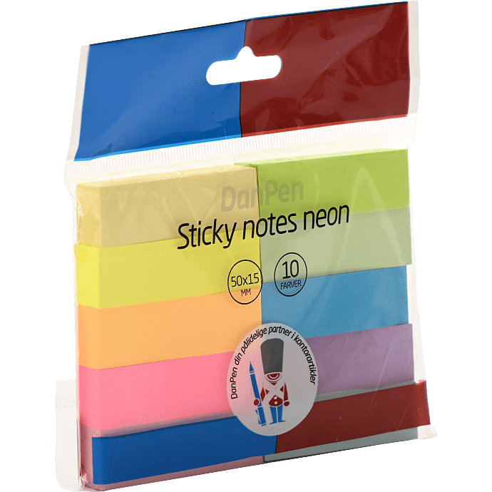 Danpen sticky notes neon 10-pak