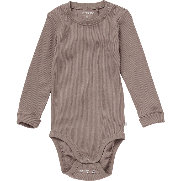 Tiny One baby body str. 56 - brun