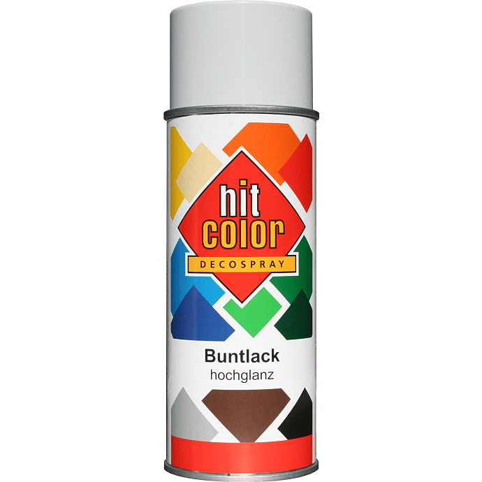 Hit Color spraymaling satin 0,4 liter - lysegrå